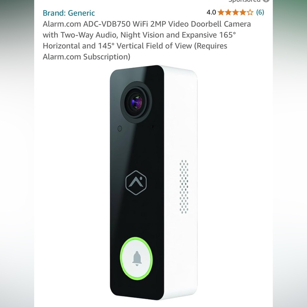 Alarm.com Video Doorbell Camera